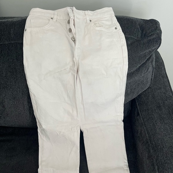 Reformation white jeans size 27, 100% cotton, button fly - Picture 1 of 7